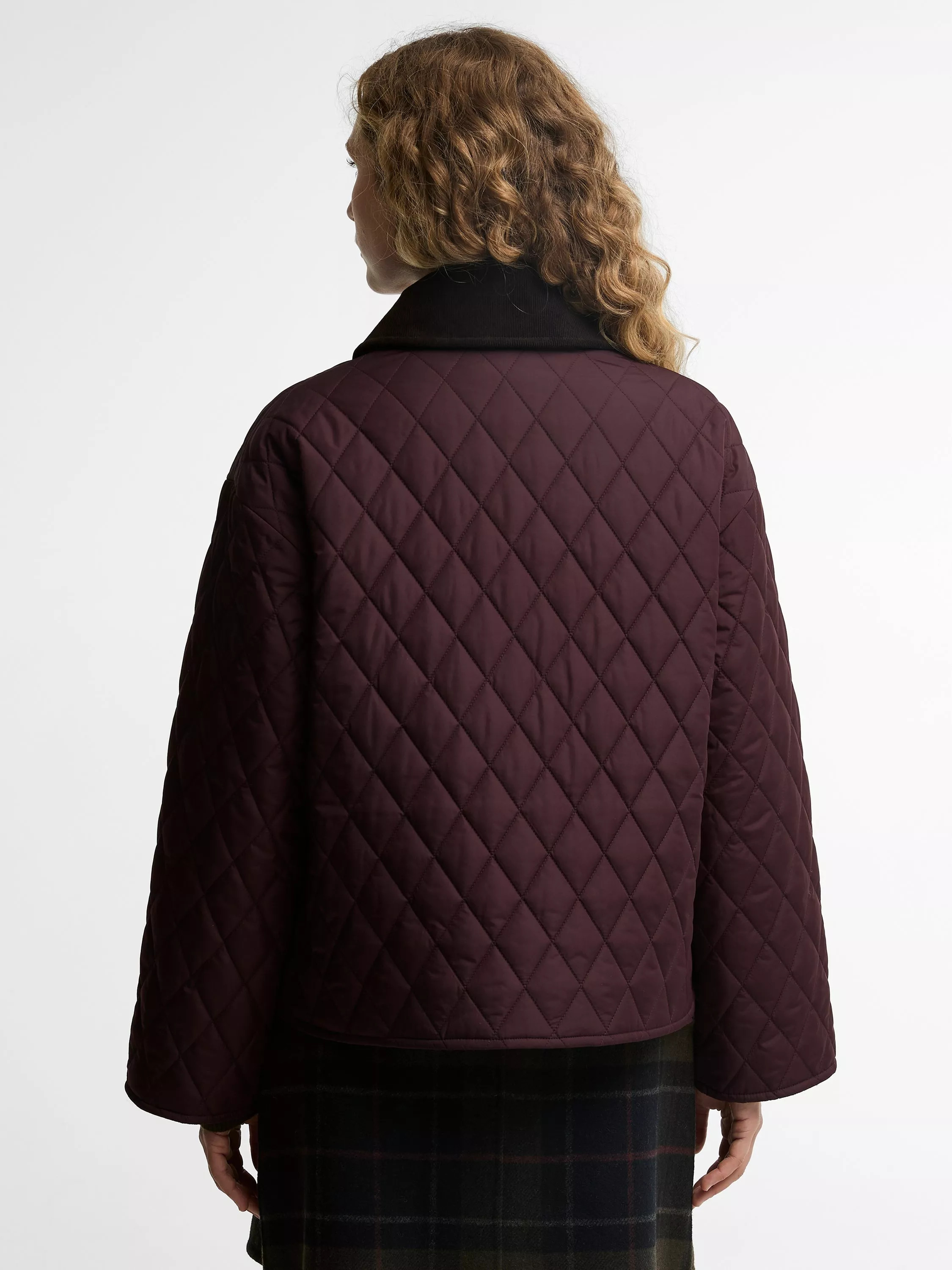 Moira Quilted Jacket, Fig/Shadow Classic | John Lewis (UK)