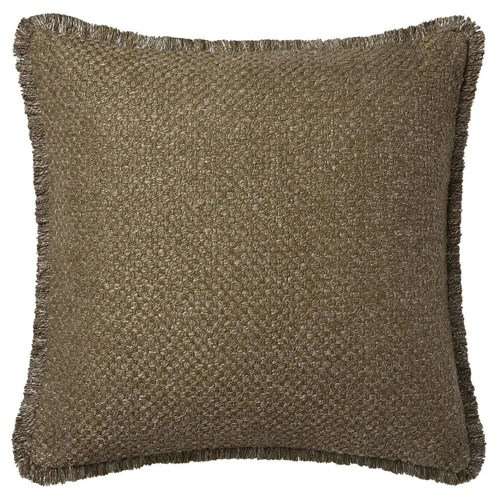 Coastal Beach Olive Down Fill Decorative Throw Pillow - 22x22 | Kathy Kuo Home