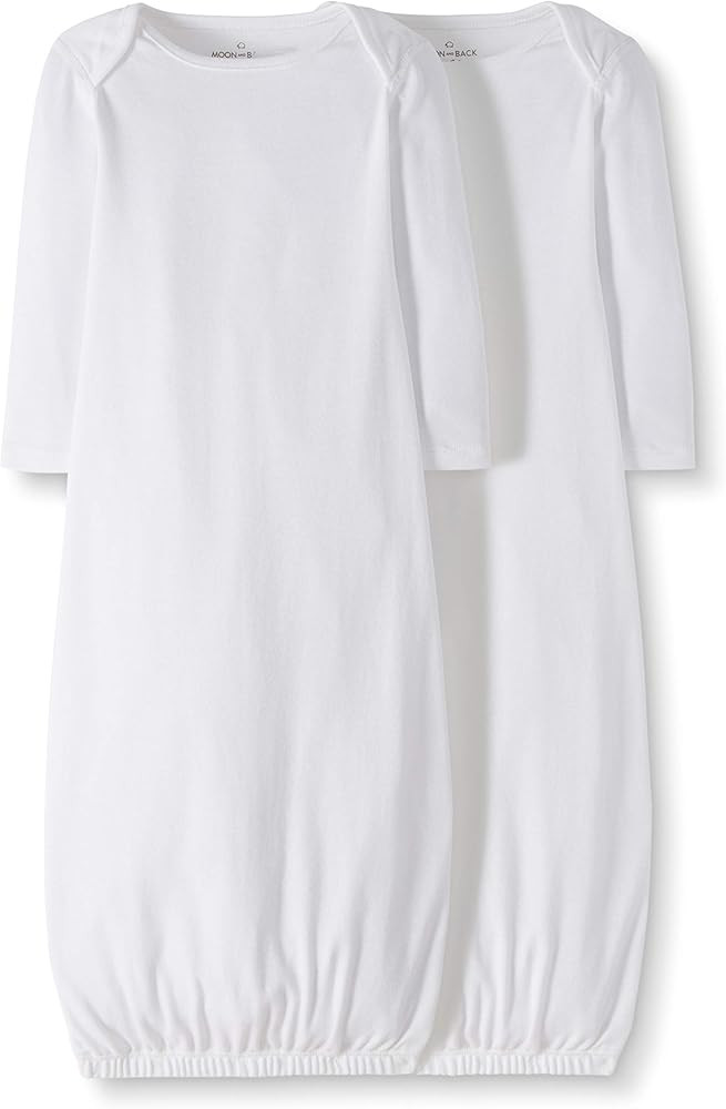 Moon and Back by Hanna Andersson Unisex Baby 2-Pack Organic Cotton Sleeper Gown | Amazon (US)
