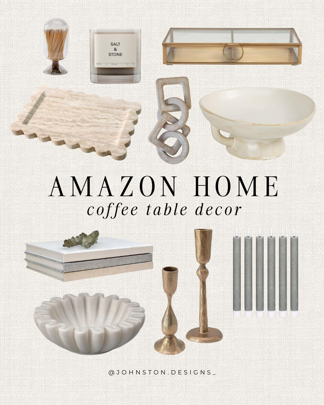 Upgrade your coffee table with these stylish Amazon finds! From chic candles to unique decor, keep it simple and elegant. 

Home decor, neutral finds, candle stick, bowl, books, decor accents, affordable  Amazon home.
 

 #LTKHome #LTKFindsUnder50 #LTKFindsUnder100