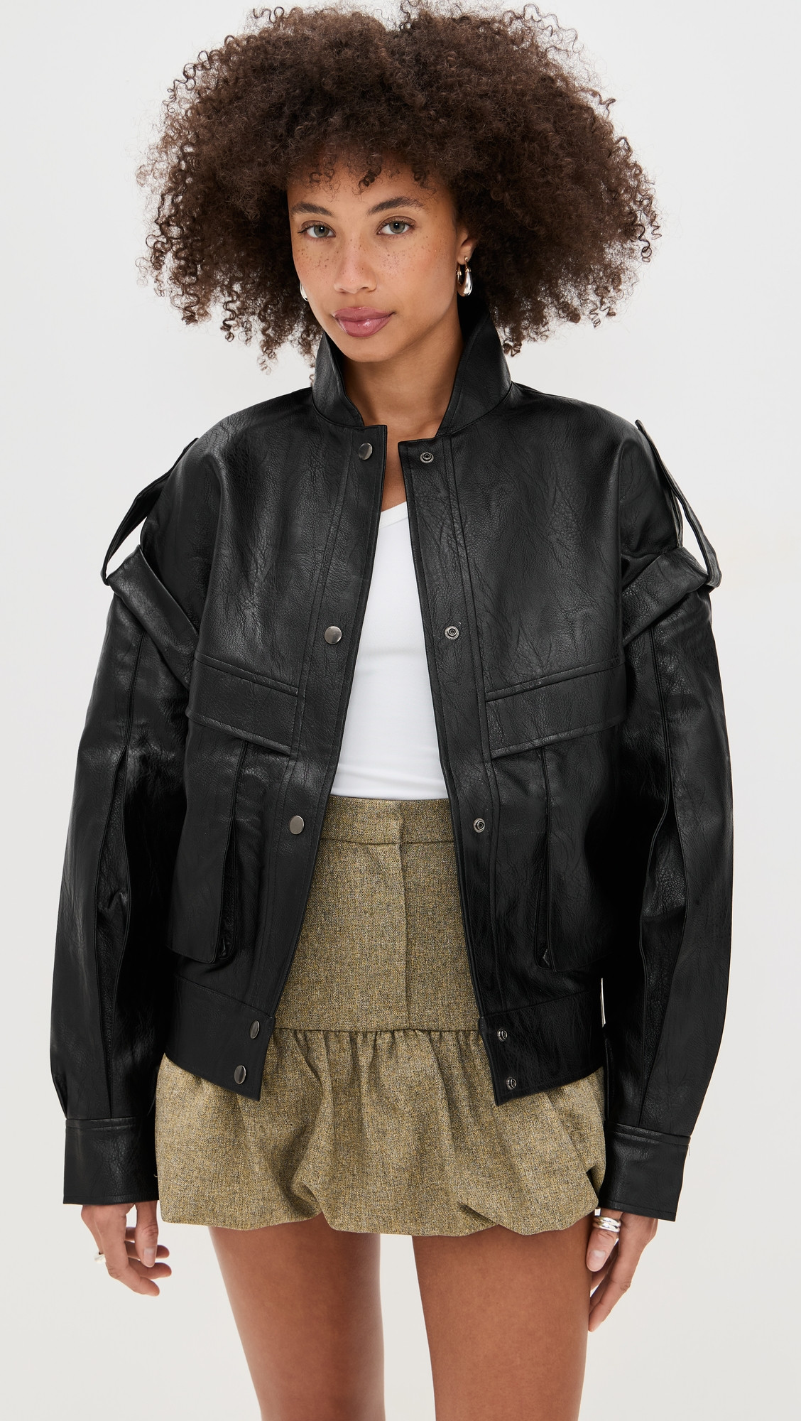 Lioness Madame Bomber Jacket ONYX XXS | Shopbop