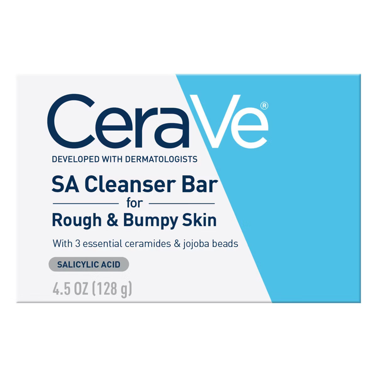 CeraVe SA Body Exfoliating Cleanser Bar for Rough & Bumpy Skin- 4.5oz | Target
