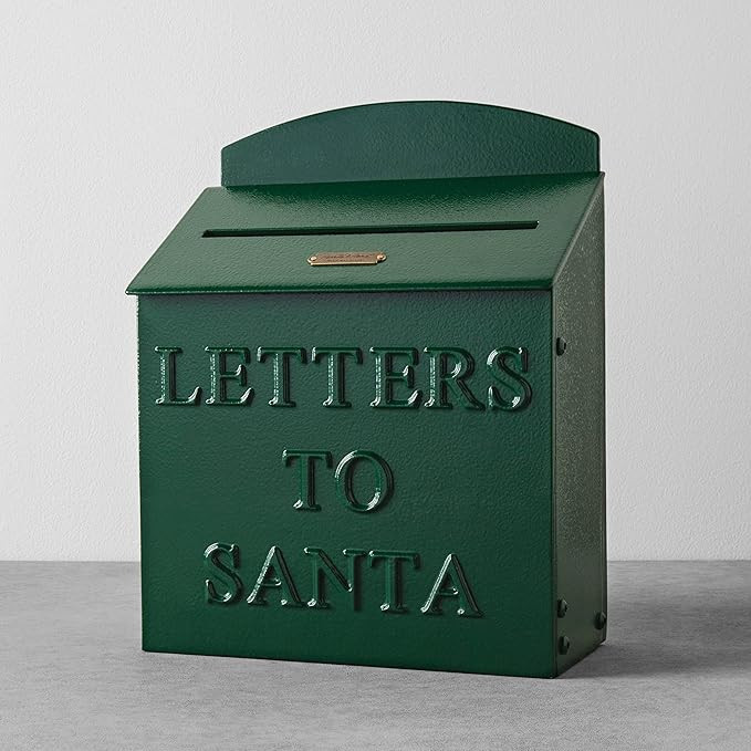 Hearth and Hand with Magnolia Mailbox Letters to Santa Green Christmas Farmhouse Decor | Amazon (US)