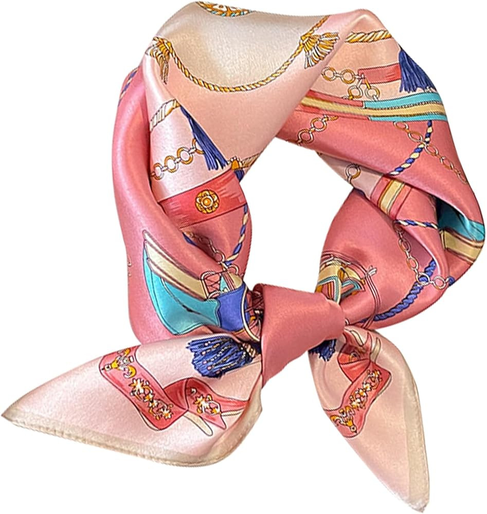 21" Mulberry Silk Scarfs Small Square Scarfs Fashion Neck Scarf Hair scarf for Women Gift Packed | Amazon (US)