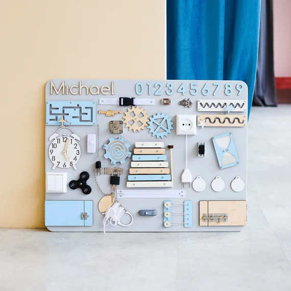 Custom Busy Board for Toddler Montessori Educational Sensory - Etsy | Etsy (US)