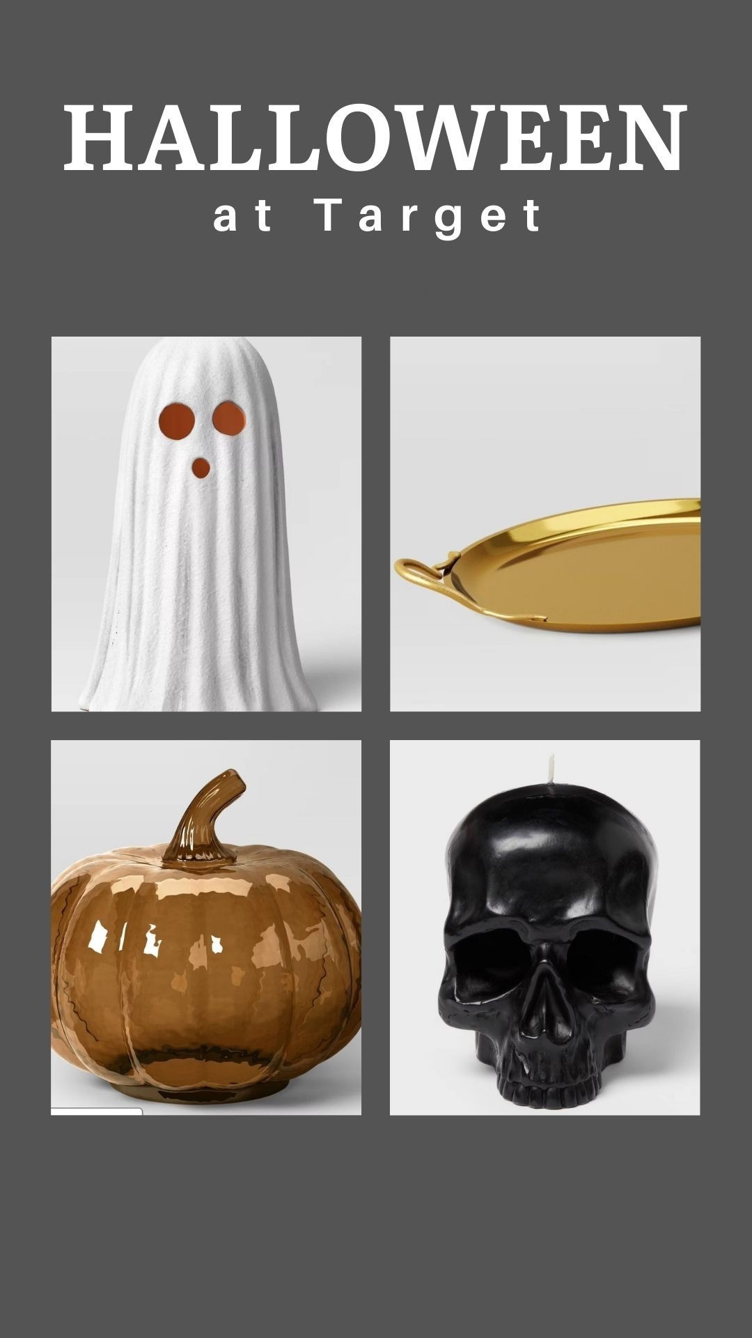 Spooky Halloween finds 

Bleeding skull candle. Terracotta ghost. Glass pumpkin. Gold serving tray for your Halloween party.

#LTKSeasonal #LTKHome