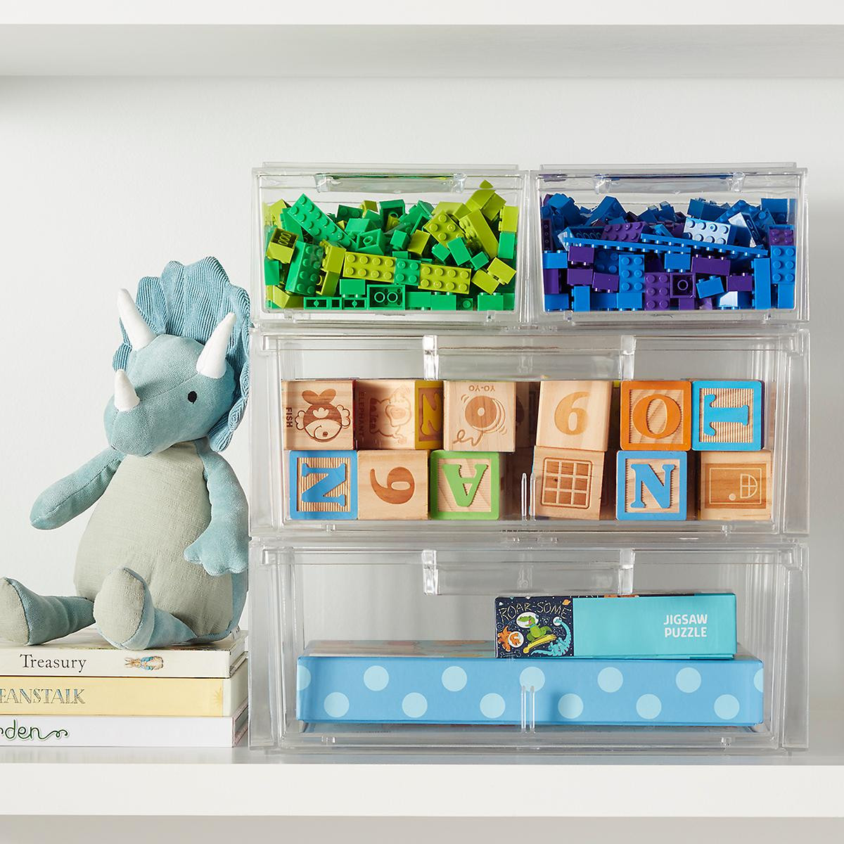 Clear Stackable Small Shoe Drawer | The Container Store