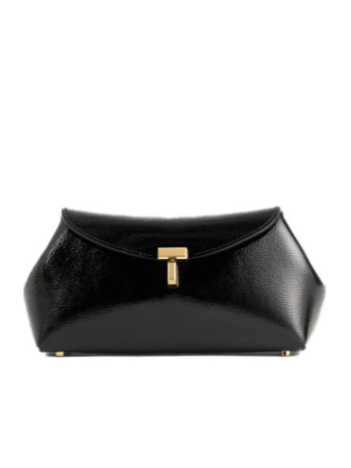 Totême T-Lock Naplack Mini Clutch Bag | Senser US