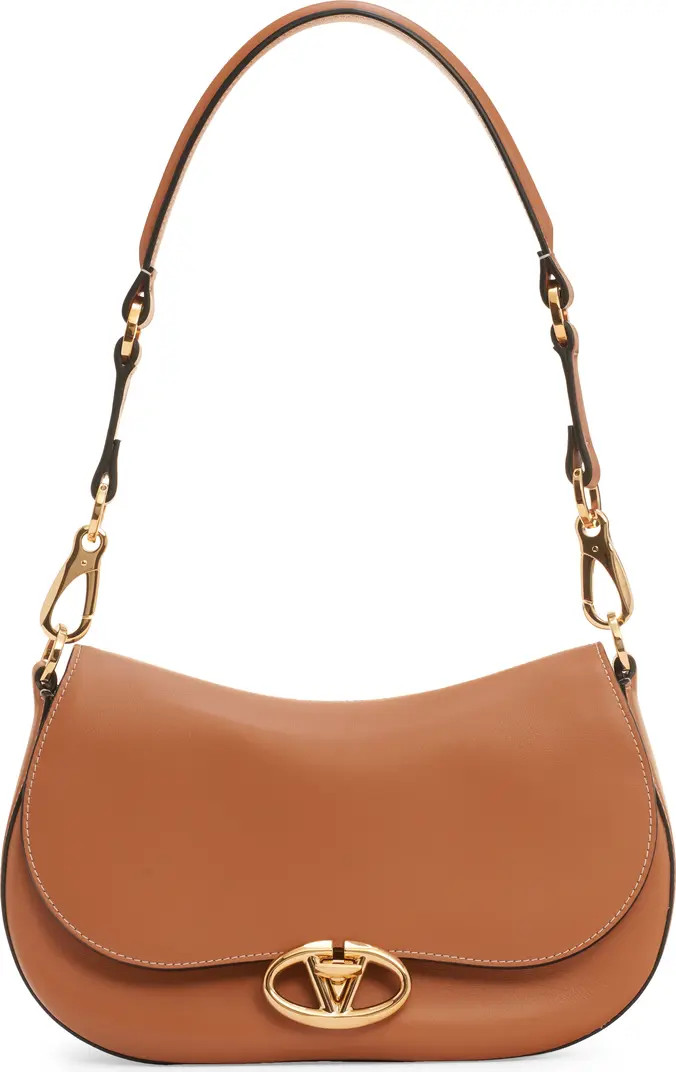 Valentino Garavani Small VLOGO Leather Saddle Shoulder Bag | Nordstrom | Nordstrom