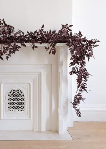 Afloral Plum Cimicifuga Seeded Garland - 6' | Amazon (US)