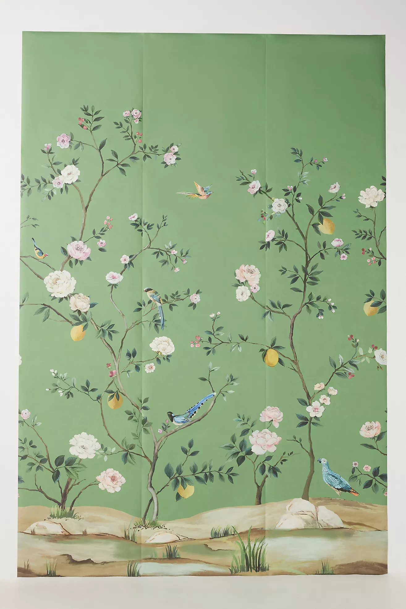 Blossom Chinoiserie Wall Mural | Anthropologie (US)