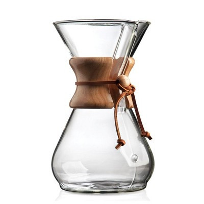 Chemex Classic eight-cup glass pour-over coffeemaker