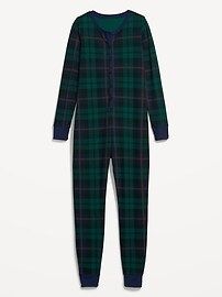 Matching Printed Thermal-Knit One-Piece Pajamas for Women | Old Navy (US)