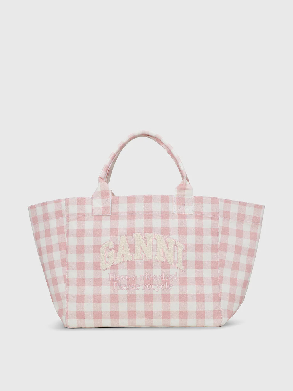 GANNI XXL Vichy Check Tote | Saint Bernard