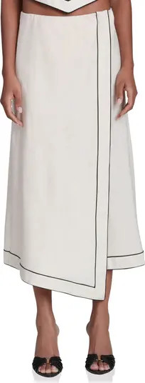 Asymmetric Faux Wrap Midi Skirt | Nordstrom