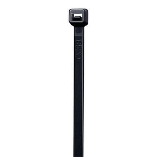 11 in. Double Locking Cable Tie, Black (100-Pack) | The Home Depot
