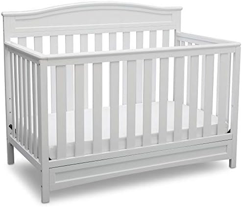 Delta Children Emery 4-in-1 Convertible Baby Crib - Greenguard Gold Certified, White | Amazon (US)