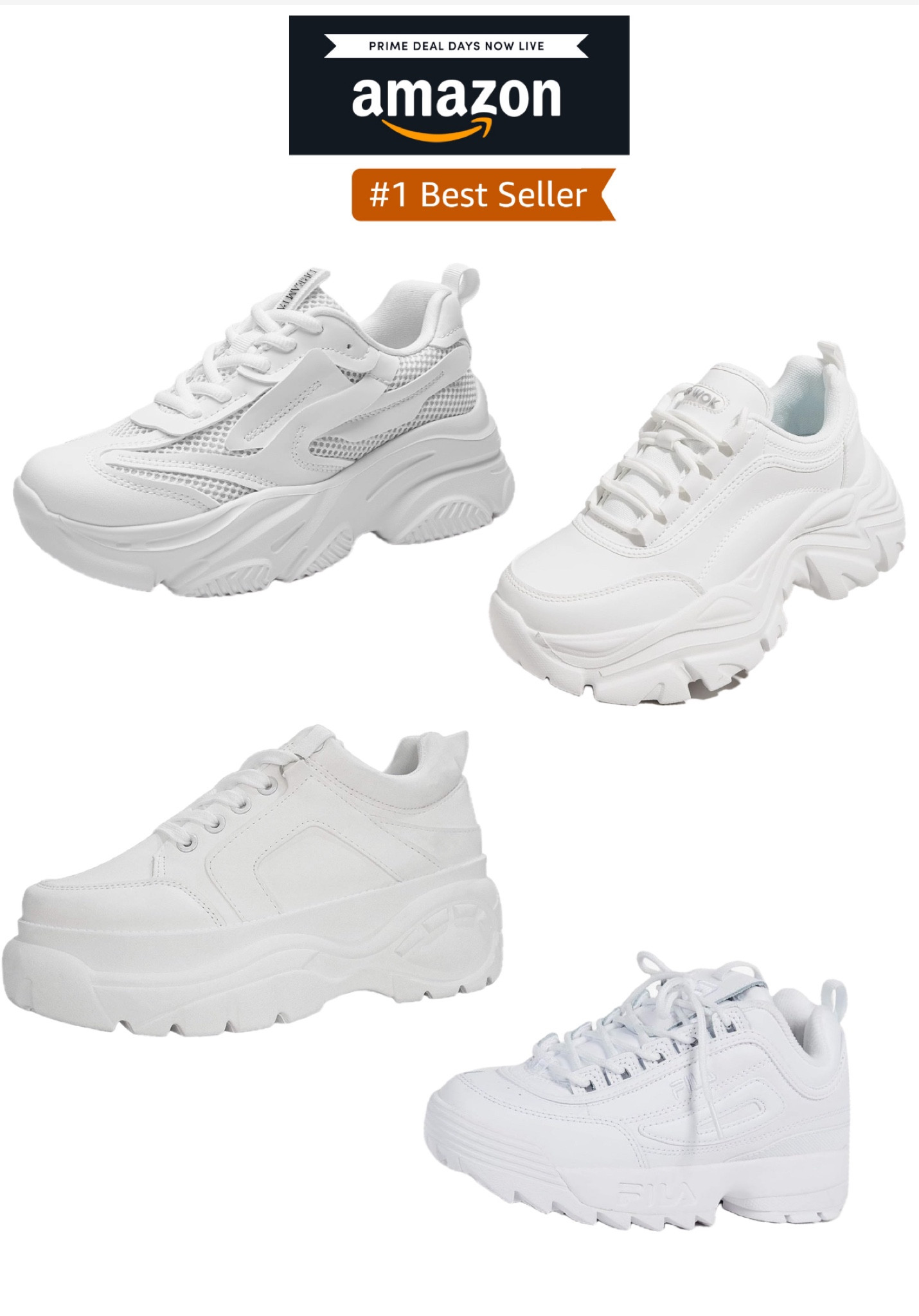 Chunky white sneakers

#LTKShoeCrush #LTKxPrimeDay