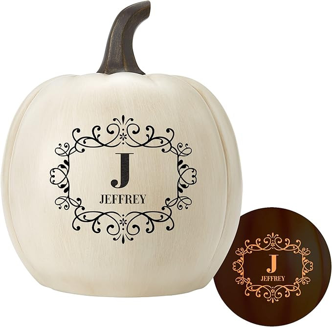 Let's Make Memories Personalized Pumpkin for Halloween - Customized Jack-O-Lantern - Your Name Pu... | Amazon (US)