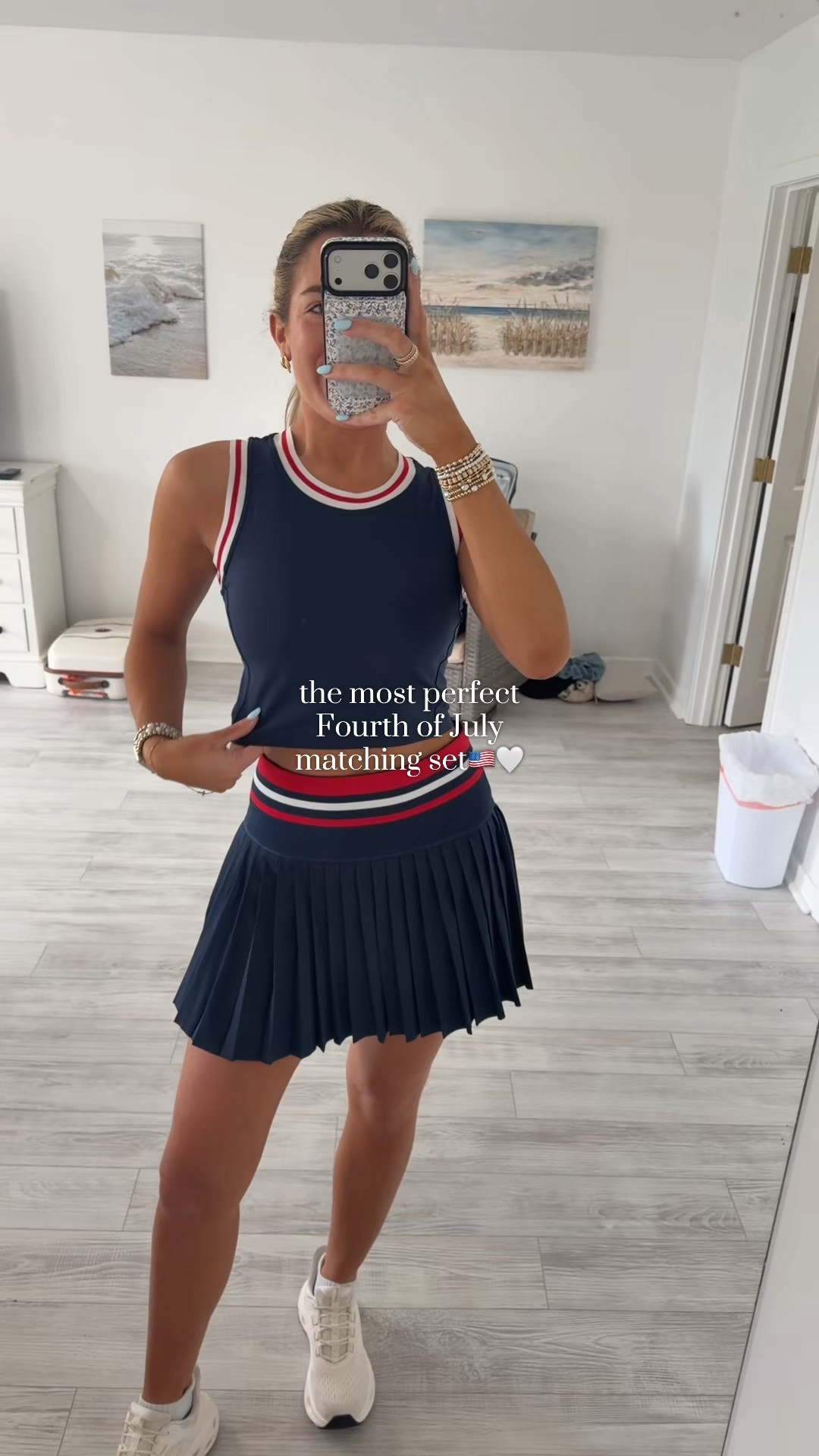 Almost less than a month a way!💙🇺🇸 the red white and blue FINALLY restocked!😍 The PERFECT athletic set for all of the outdoorsy activities! The quality is amazing- I watched it multiple times and it looks the same as the day! got it!
Wearing size M and I'm 5'9!
#fourthofjulyoutfits #memorialayoutfit #beachoutfit #affordablefashion #boujeeonabudget

#LTKootd #LTKSeasonal #LTKActive