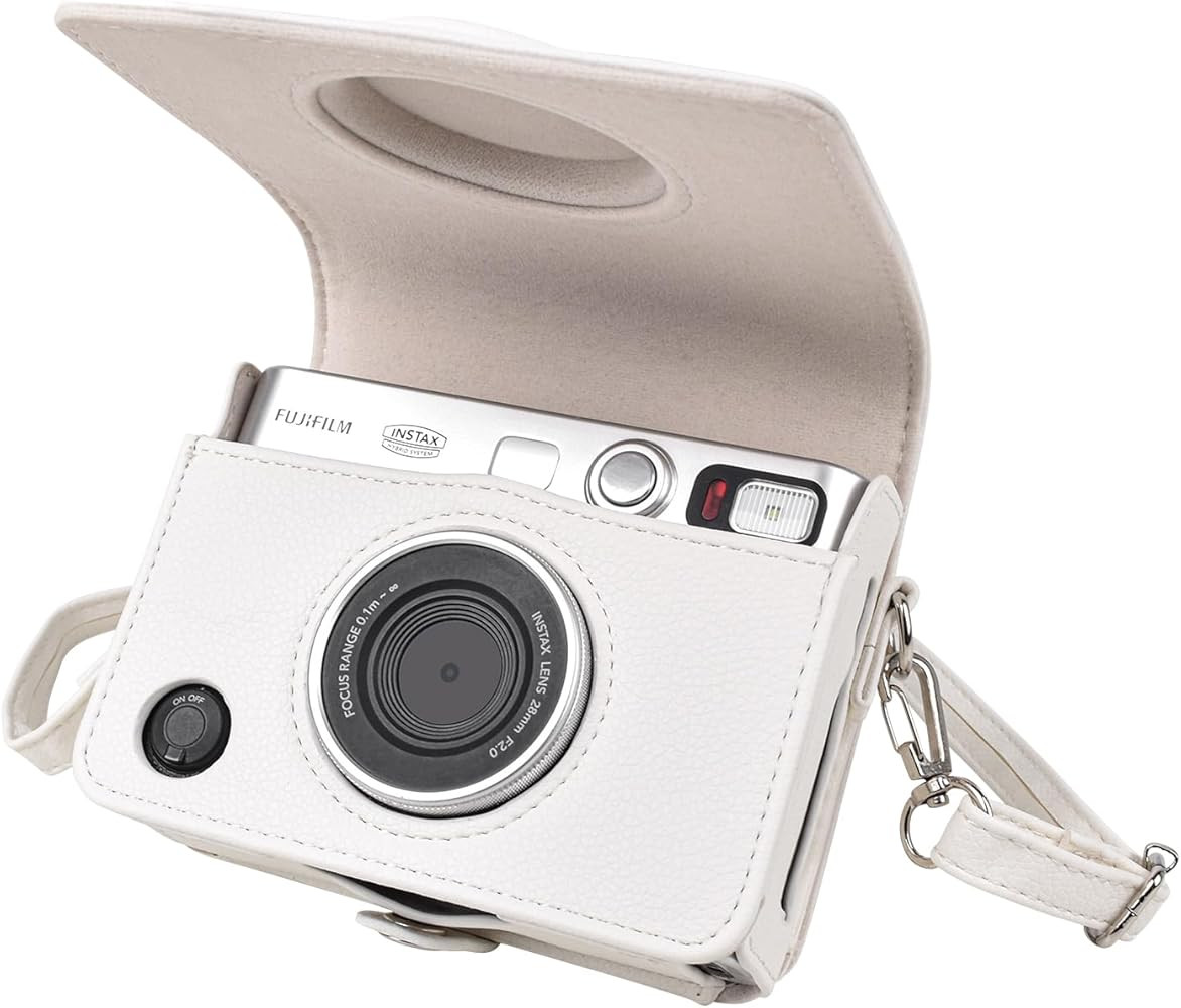 MUZIRI KINOKOO Instax Mini EVO Case with Photo Print Slot Lychee-Grain PU Leather Fuji Mini EVO C... | Amazon (US)