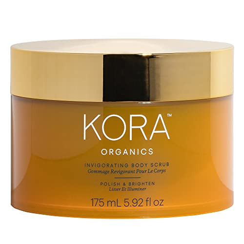 KORA Organics Invigorating Body Scrub, Smooth & Exfoliate, Certified Organic, Cruelty Free, 5.92 oz | Amazon (US)