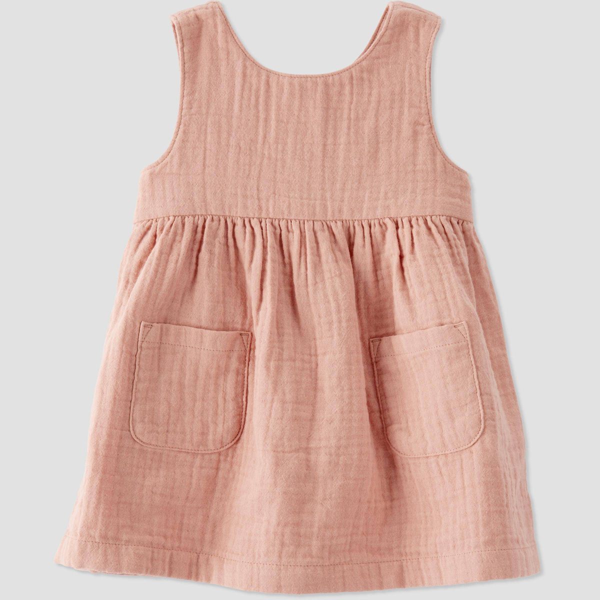 Little Planet by Carter’s Organic Baby Girls' Woven Dress - Brown | Target