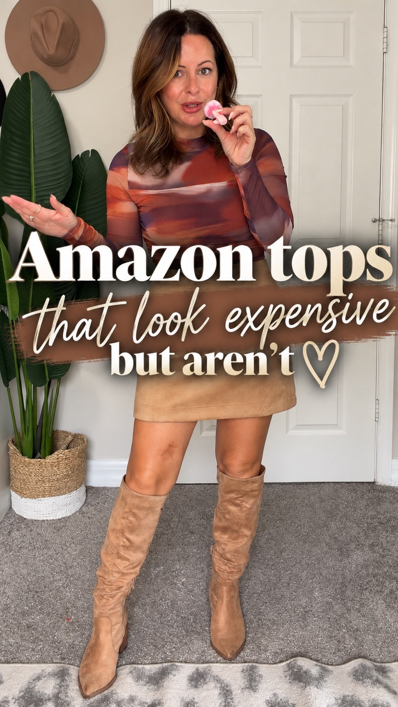 Amazon tops that LOOK expensive but aren’t 🤎🍂 These are the kind of fall finds that make an outfit look so put together without the price tag. Perfect with denim, skirts + boots and easy to dress up or down. Linking all my favorites here! 🫶

#AmazonFashion #AmazonFinds #FallOutfits #AffordableFashion #AmazonStyle #PetiteStyle #MomStyle