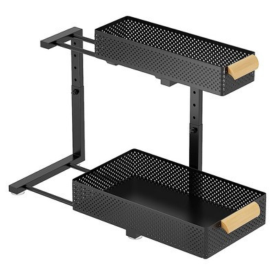 Under Sink Organizer, 2 Packs 2 Tier Under Sink Organizers and Storage, Slide Out Pull Out Cabinet Organizer Shelf | Target