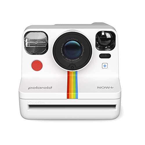 Polaroid Now+ 2nd Generation I-Type Instant Film Bluetooth Connected App Controlled Camera - White (9077) | Amazon (US)
