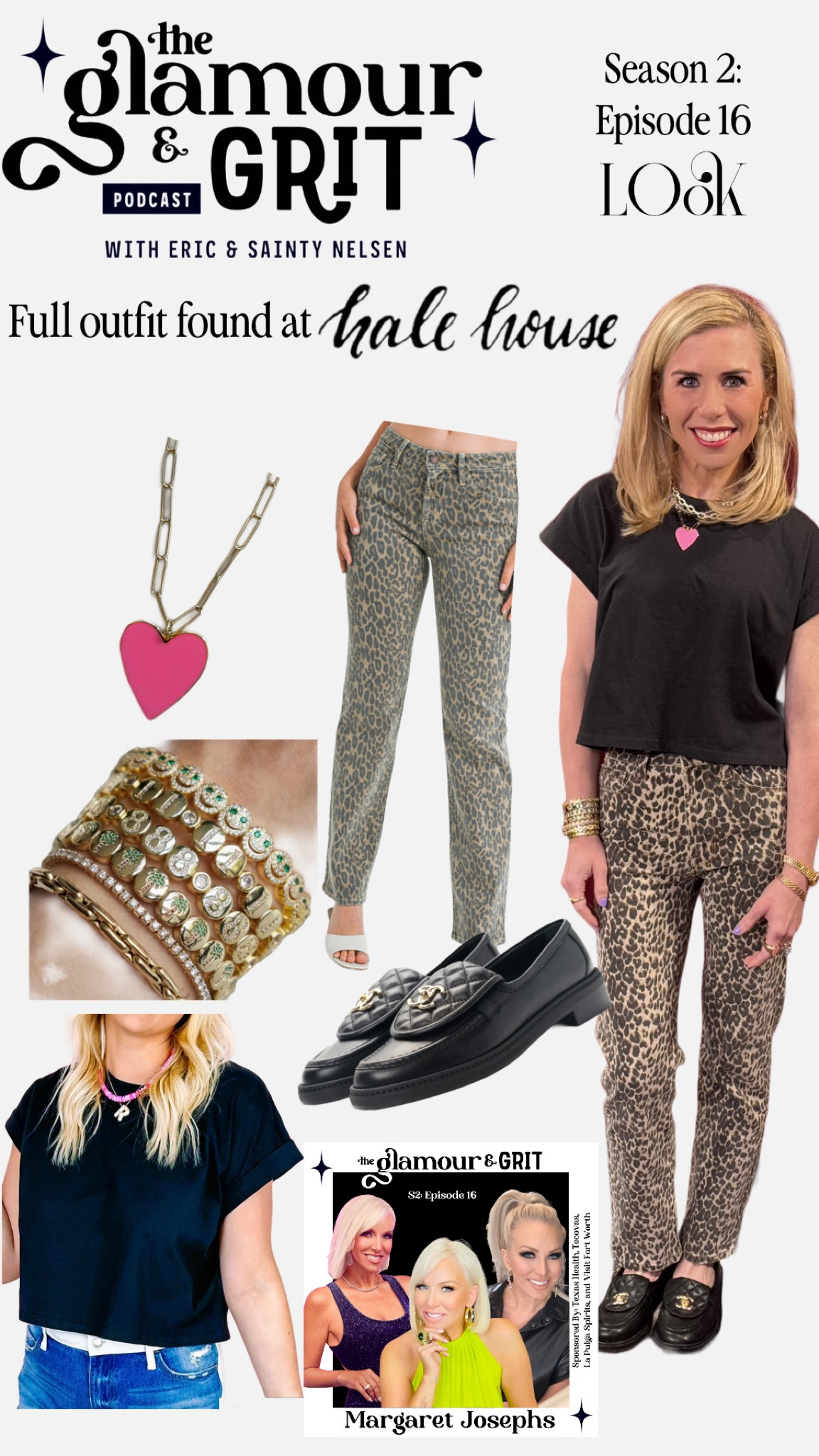 Glamour & Grit Season 2: Episode 16
Margaret Joseph’s

The entire look can be found at @shophalehouse based out of Fort Worth! Check out their Instagram!

Necklace: Kori Green
Bracelets: Lisa Gozlan
Shoes: Chanel

#LTKStyleTip #LTKWorkwear #LTKFindsUnder100