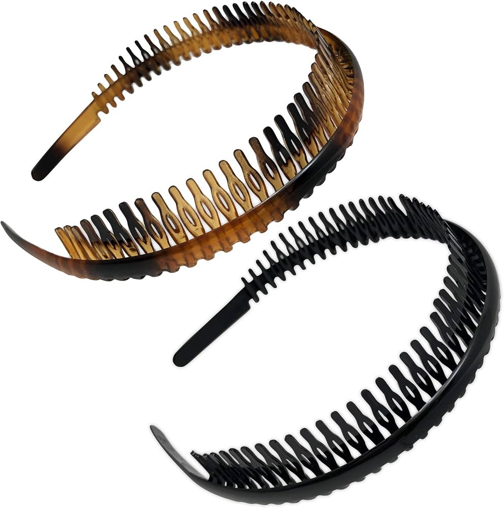 Scunci Effortless Beauty Headbands, 1-Inch Wide, 2-Count (1-Pack) | Amazon (US)