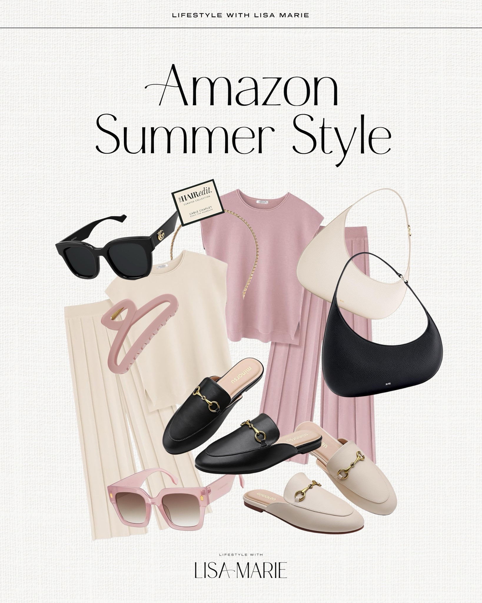Such an elevated and comfy casual look for summer from Amazon! Travel-friendly loungewear and matching pant sets. Designer sunglasses. Hair headbands, clips and accessories. Neutral outfits, handbags and mule slides.


#LTKPetite #LTKSeasonal #LTKTravel