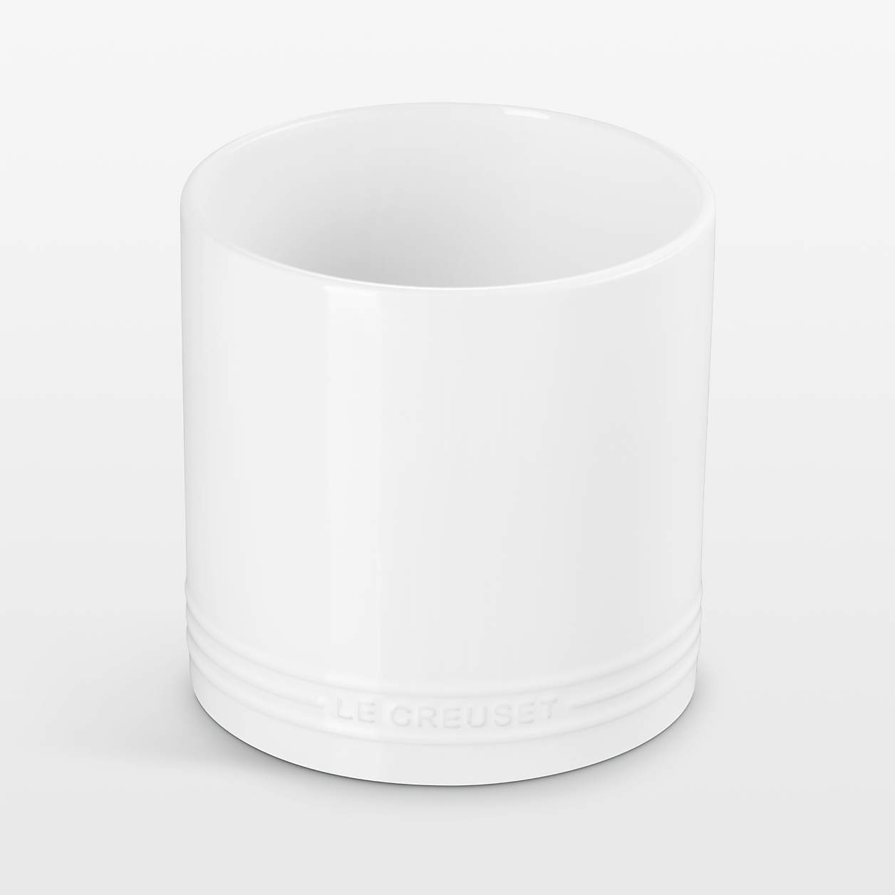 Le Creuset White 2.7-Quart Utensil Crock + Reviews | Crate & Barrel | Crate & Barrel