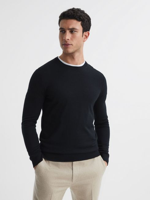 Merino Wool Crew Neck Jumper | Reiss UK