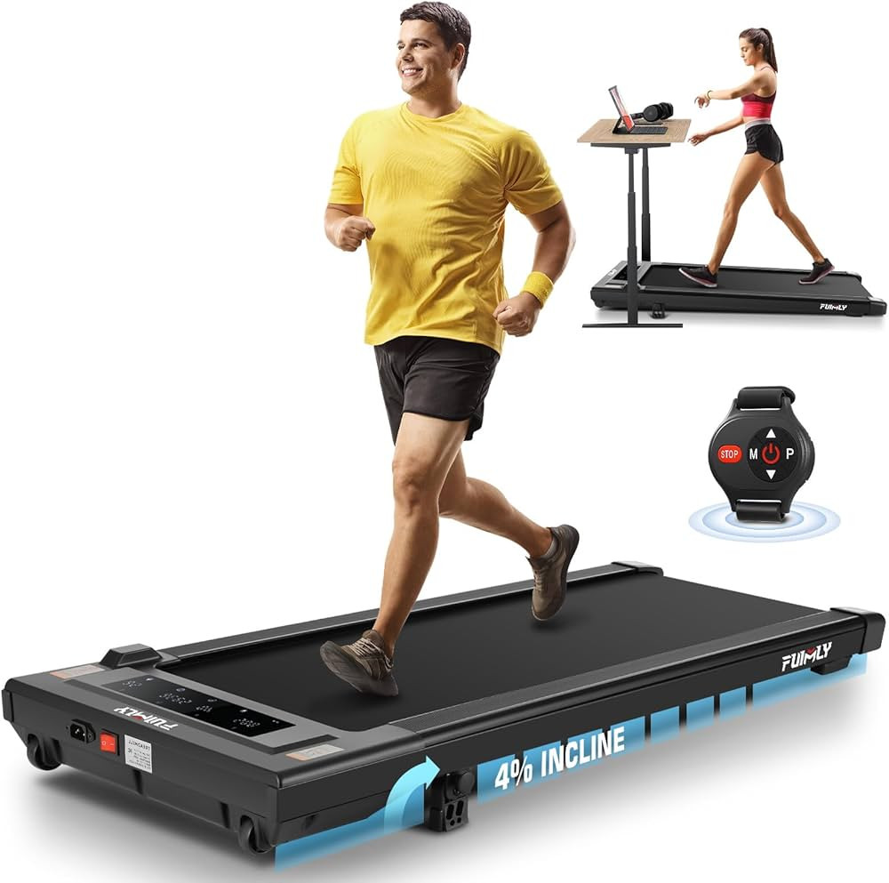 FUNMILY Walking Pad Treadmill with Incline, Foldable Treadmill for Home Office, Portable Walking ... | Amazon (US)