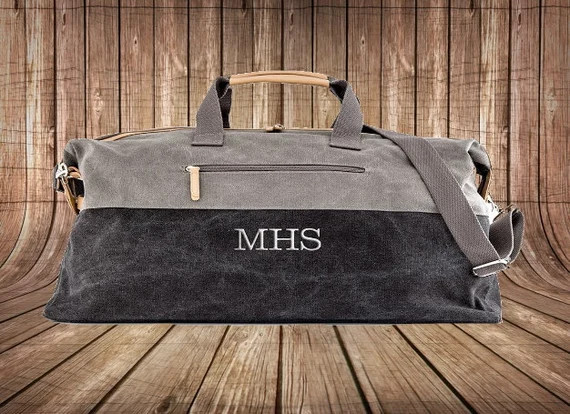 Custom Canvas Travel Bag – Groomsman Gift –  Best Man Gift - Gifts for Him – Men’s Weeken... | Etsy (US)