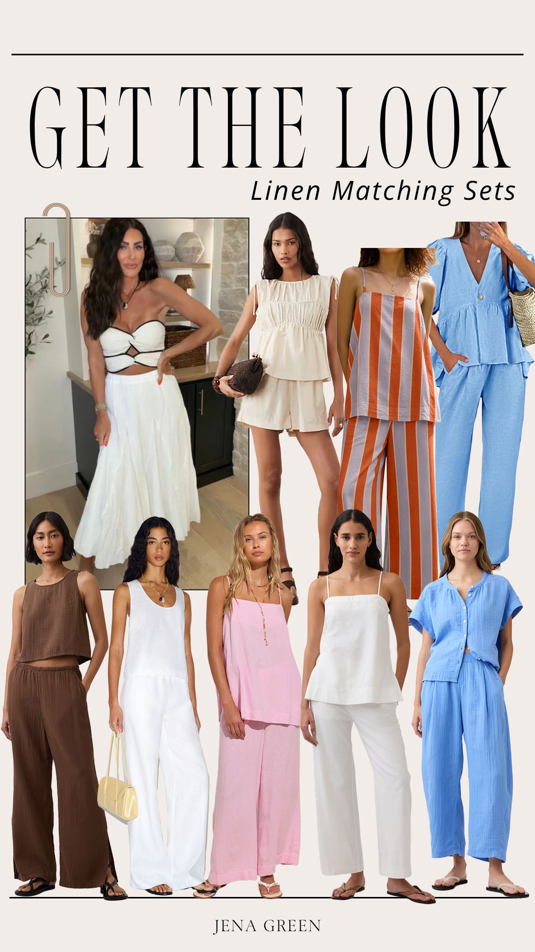 Get the Look Linen Matching Sets | Get the Look Matching Sets | European Outfits | European Looks  

 #LTKootd #LTKSeasonal #LTKTravel