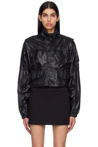 Our Legacy - Black Cropped Exhale Puffa Jacket | SSENSE