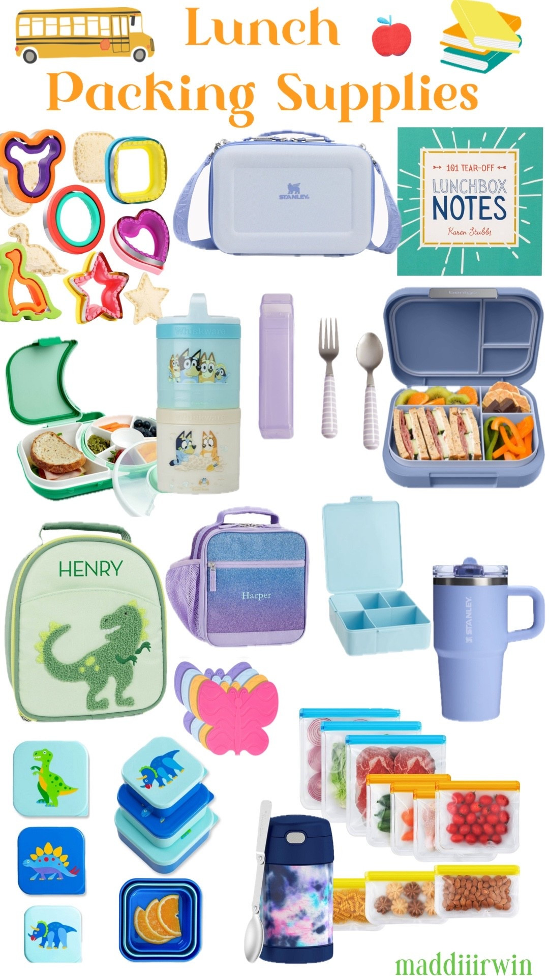 How to make packing lunch a breeze? Compartments! The bento boxes for kids are my favorite. I love having something for on-the-go purposes with kids. 
And as someone who once refused a pb&j unless it was in the shape of a heart, these sandwich cutters are my childhood dream come true. 
Stock up on some ridiculously cute but seriously practical foodie items to make this school year’s lunch time one of the best parts of your kiddos day  

#LTKSeasonal #LTKKids #LTKSaleAlert