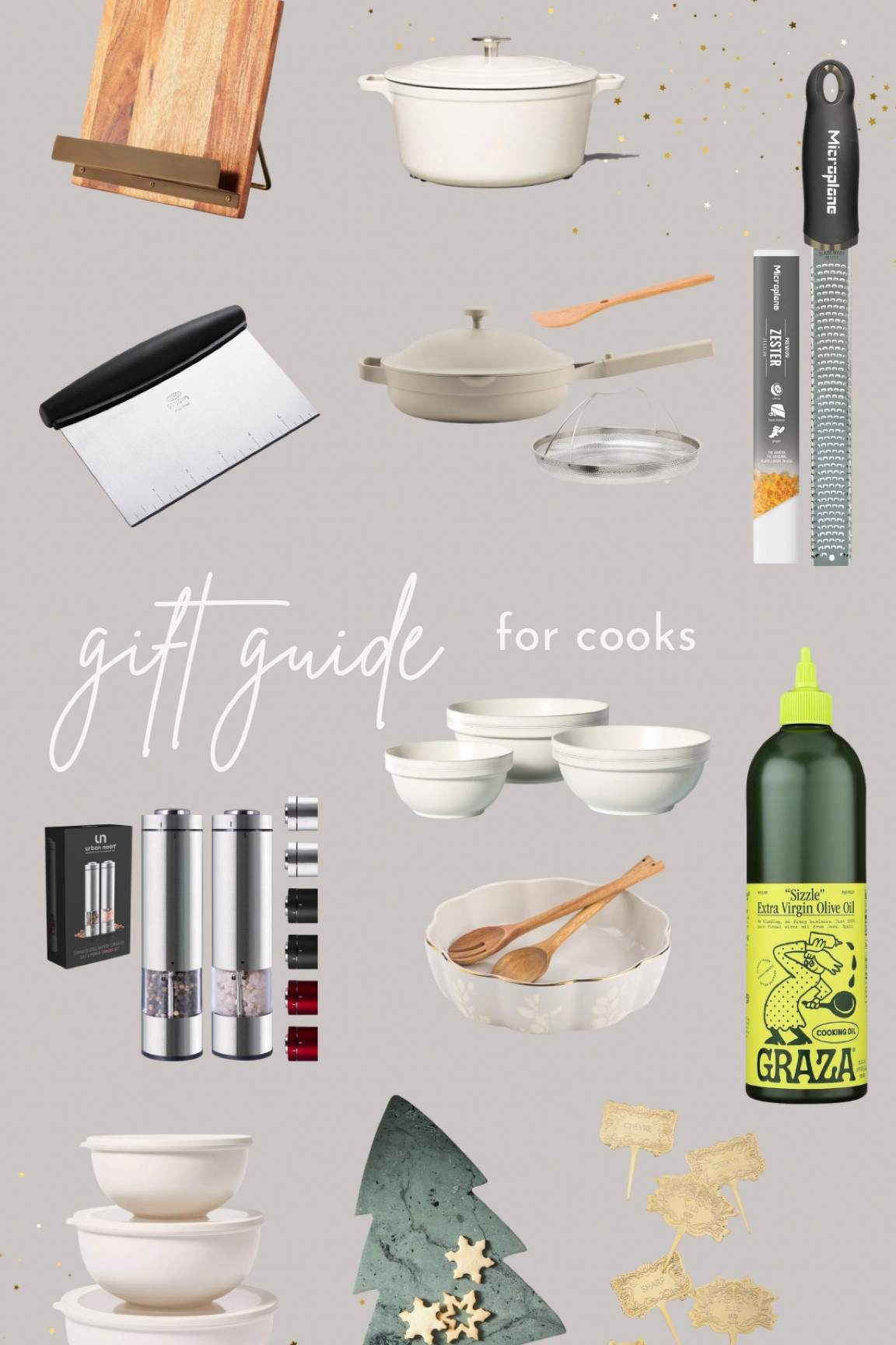 Gift guide for those who love to cook! 


Cooks gift guide, mom gift guide, chef gifts 

#LTKGiftGuide #LTKSeasonal #LTKHoliday