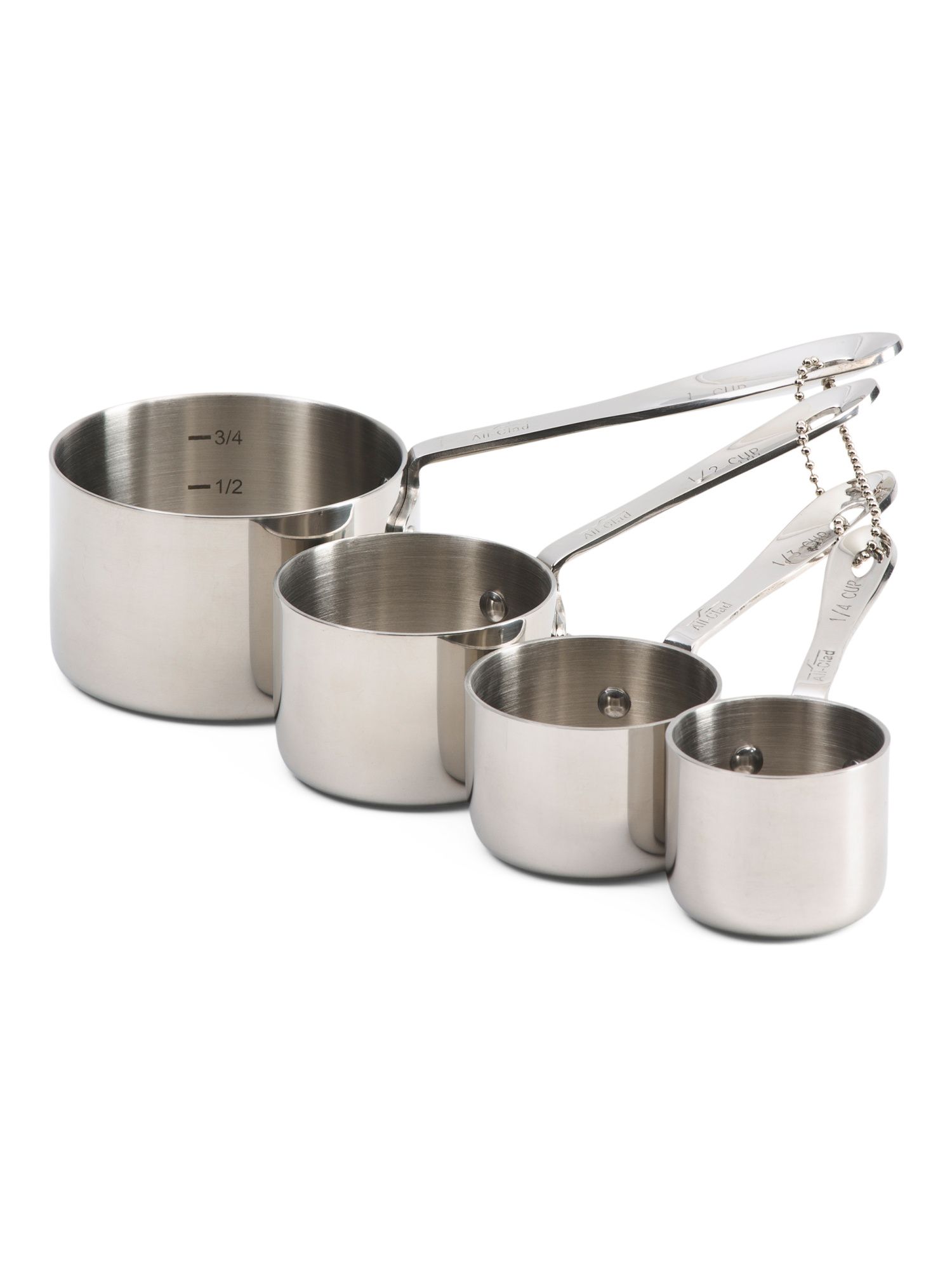 Stainless Steel Measuring Cup Set Slightly Blemished | TJ Maxx