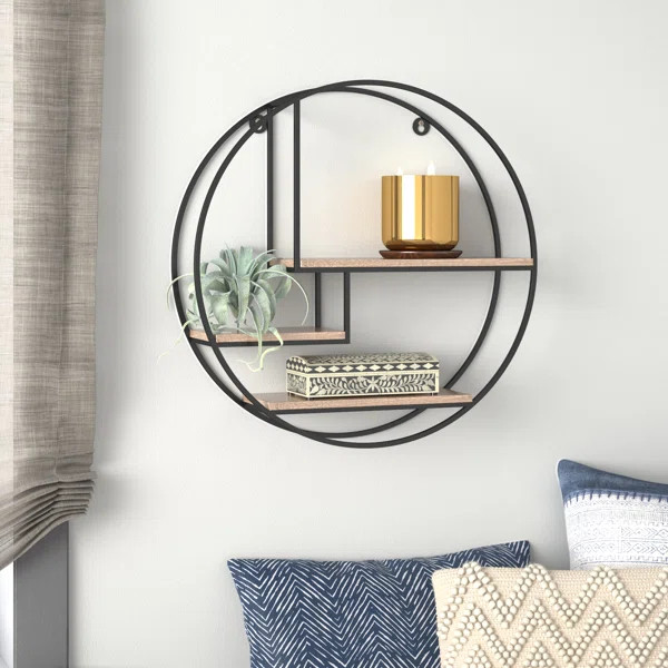 Aberdeen 3 Piece Circle Mango Wood Accent Shelf | Wayfair North America