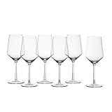 Zwiesel Glas Tritan Crystal Pure Stemware Collection Glassware, 6 Count (Pack of 1), Cabernet/All Pu | Amazon (US)