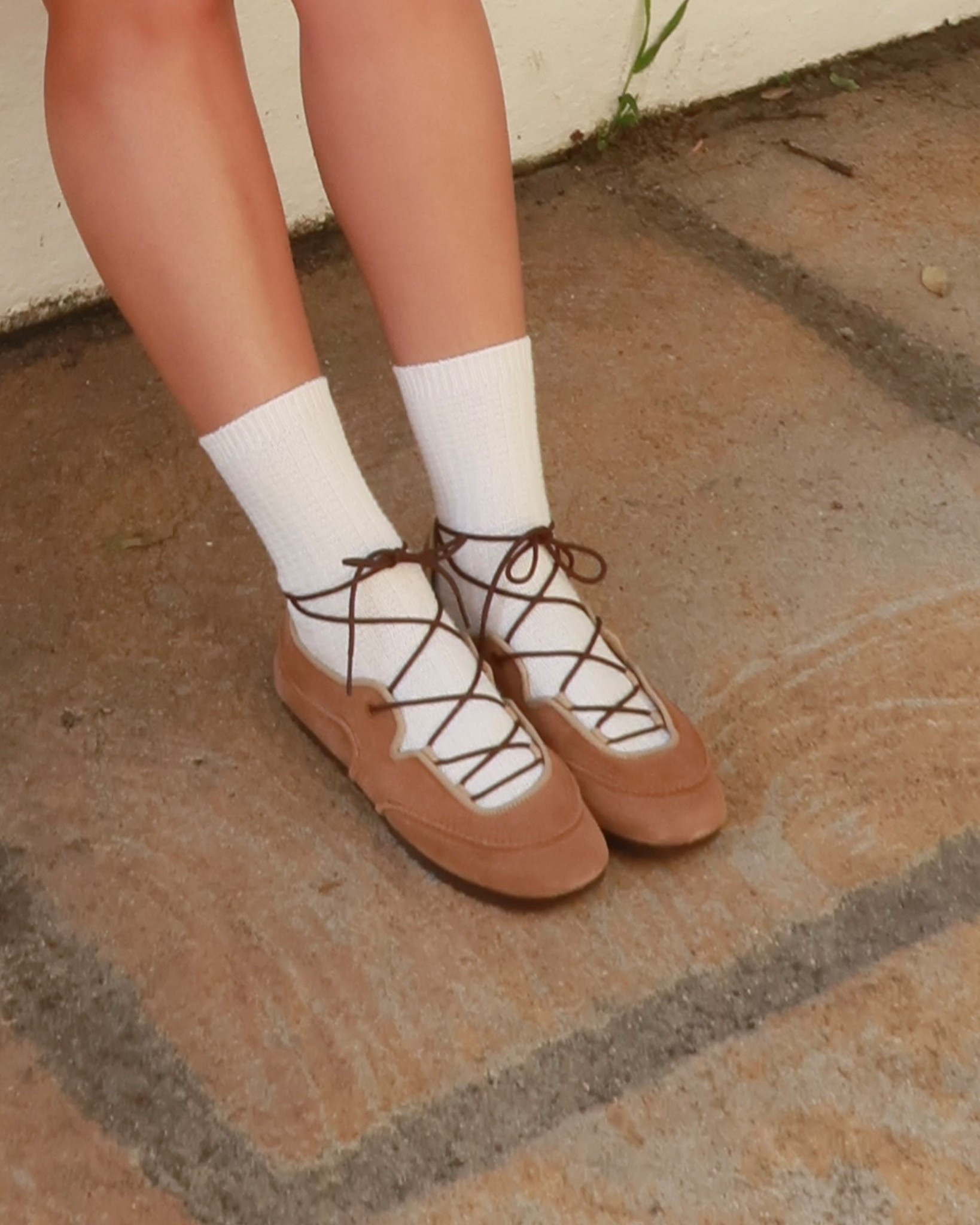 ugg ballet flats / sneakers! love the lace up detail on these 🤎 

#LTKValentine #LTKootd #LTKNYFW