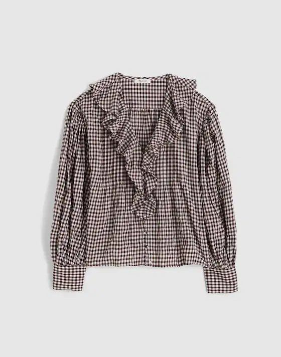 Ruffled Pintuck Top | Madewell