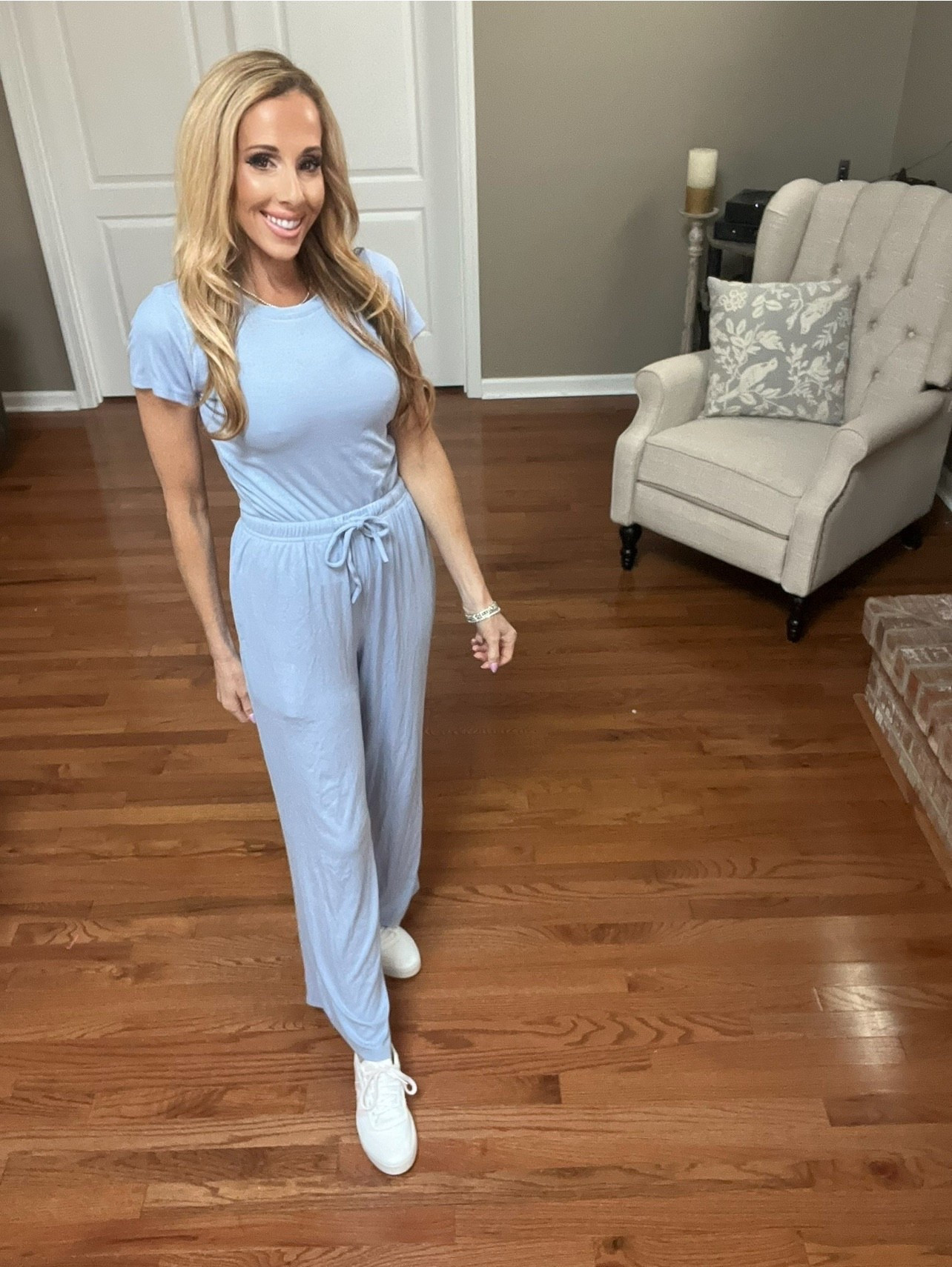 Cute cozy two piece spring lounge set🌸

#LTKootd #LTKdayinmylife #LTKActive