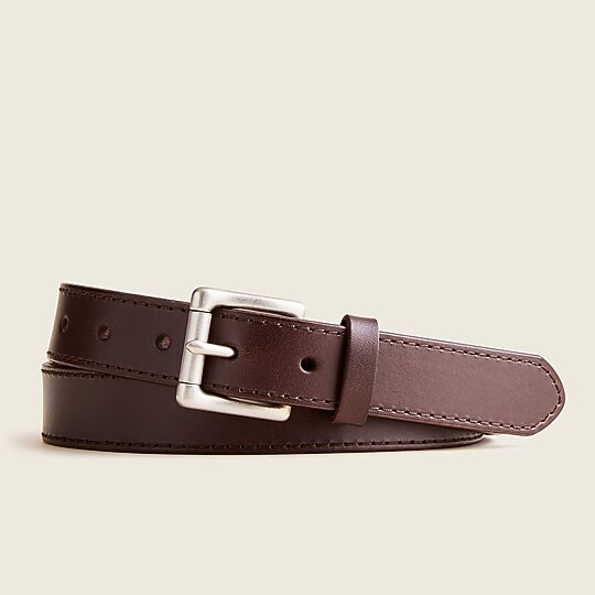 Italian leather roller buckle belt | J. Crew US