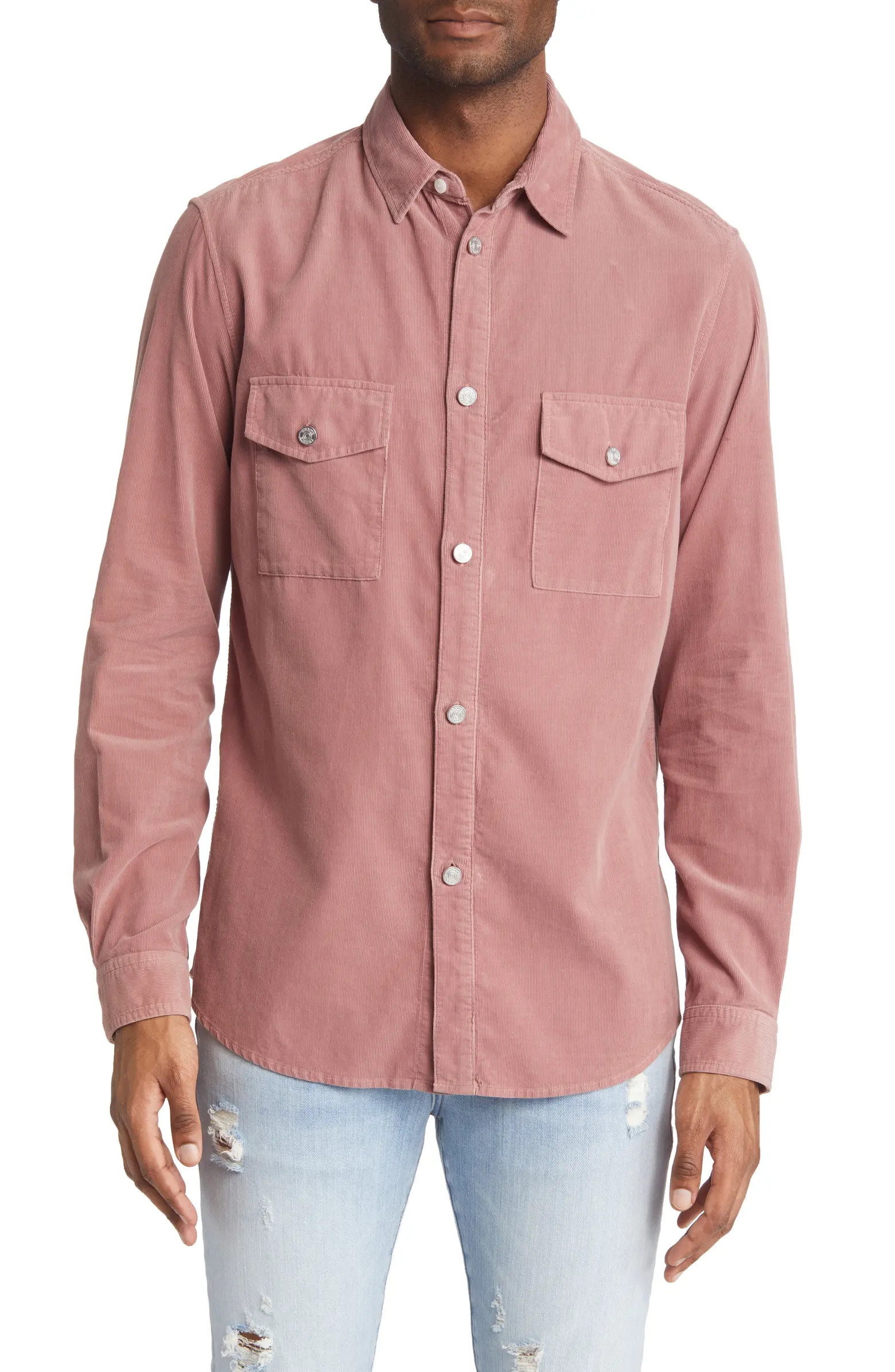 FRAME Long Sleeve Corduroy Button-Up Shirt | Nordstrom | Nordstrom