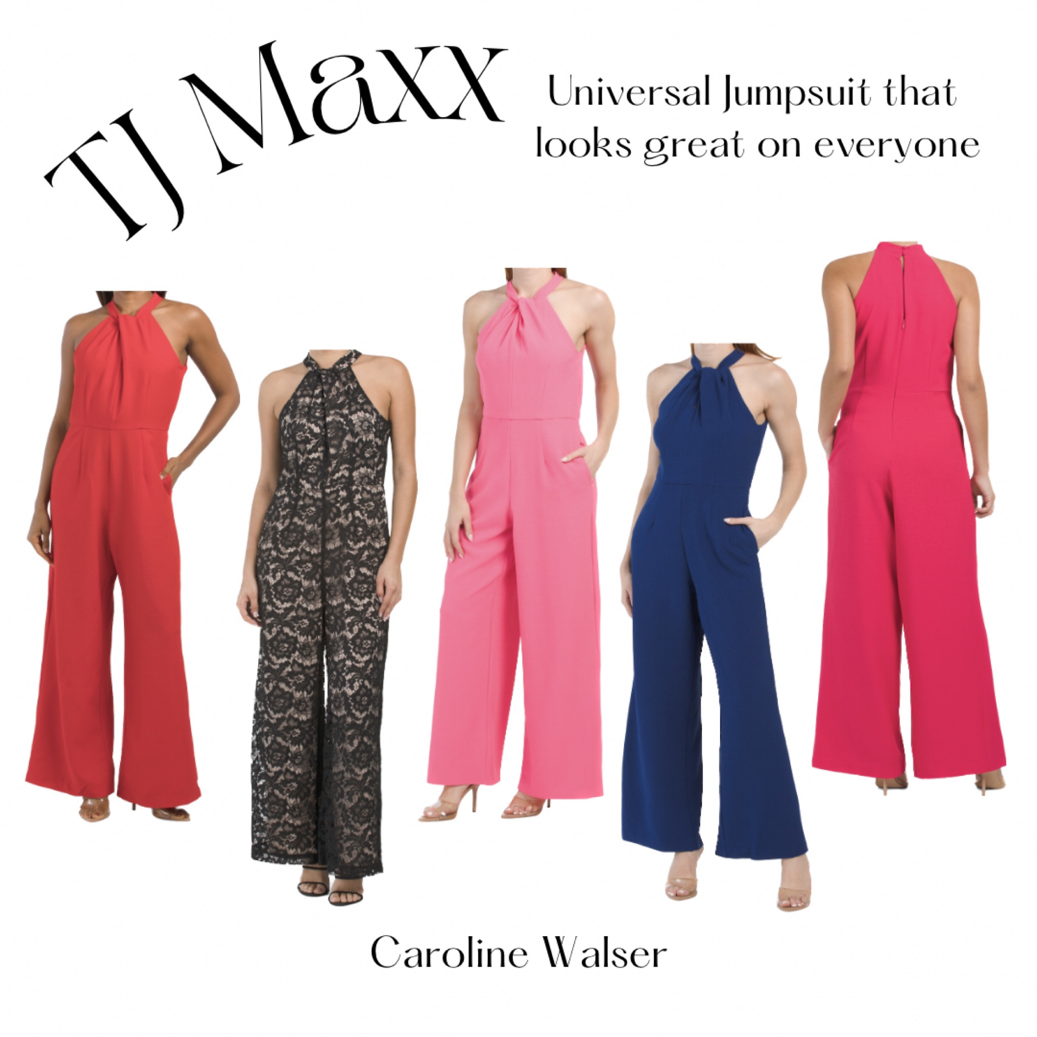 TJ Maxx - the jumpsuit that looks great on everyone!! Under $40

Seriously! My cousin,27, and MIL, both wore this jumpsuit in different colors and looked stunning at my rehearsal 🤩 these models must be in a size to big. TTS and great for any event! 

#Jumpsuit #highneck #pants #tjmaxx #easteroutfit #Under40 #Wedding #Event #easter #Spring #Cocktail #CocktailAttire #AllAges #Fabulous 

#LTKFind #LTKunder50 #LTKstyletip